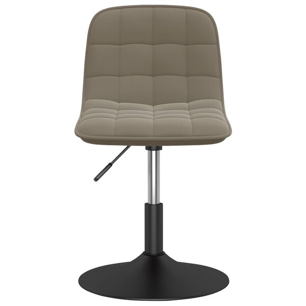 vidaXL Vrtljivi jedilni stoli 6 kosov svetlo siv žamet