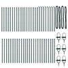 vidaXL Steber ograje. 52 pcs Zelena 3,2 x 3,2 x 80 cm