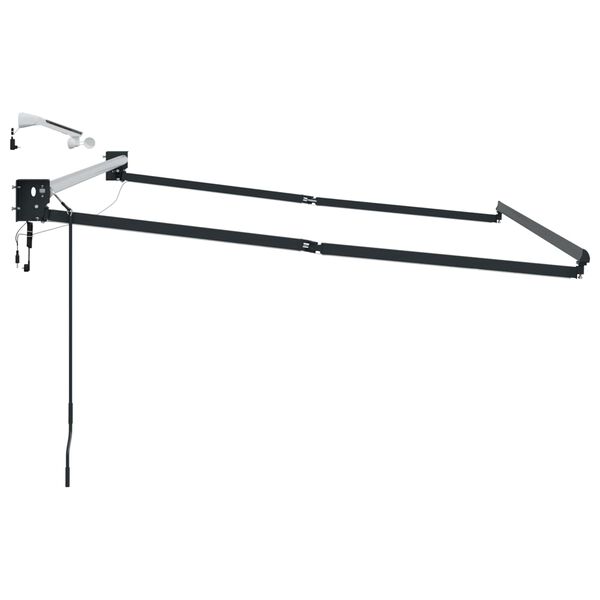 vidaXL Električni zložljivi okvir tende Antracit 3 x 2,5 m Aluminij