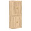 vidaXL Visoka komoda sonoma hrast 69,5x34x180 cm inženirski les