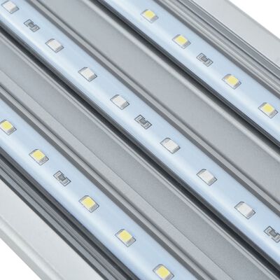 vidaXL LED svetilka za akvarij 120-130 cm aluminij IP67