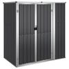 vidaXL Vrtna lopa za orodje antracitna 161x89x161 cm pocinkano jeklo