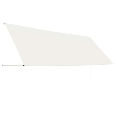 vidaXL Zložljiva tenda 400x150 cm krem
