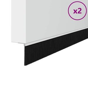 vidaXL Samolepljiva tesnila za vrata 2 pcs Bela 100 cm