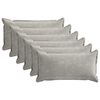 vidaXL Prevleka za blazino 6 kos HOUTEN Svetlo siva 40 x 80 cm