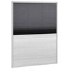 vidaXL Plise komarnik za okna aluminij 80x100 cm s senčilom
