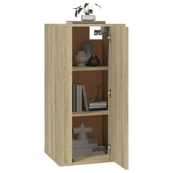 vidaXL Stenska TV omarica sonoma hrast 40x34,5x80 cm