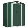 vidaXL Vrtna lopa zelena 192x108x223 cm pocinkano jeklo