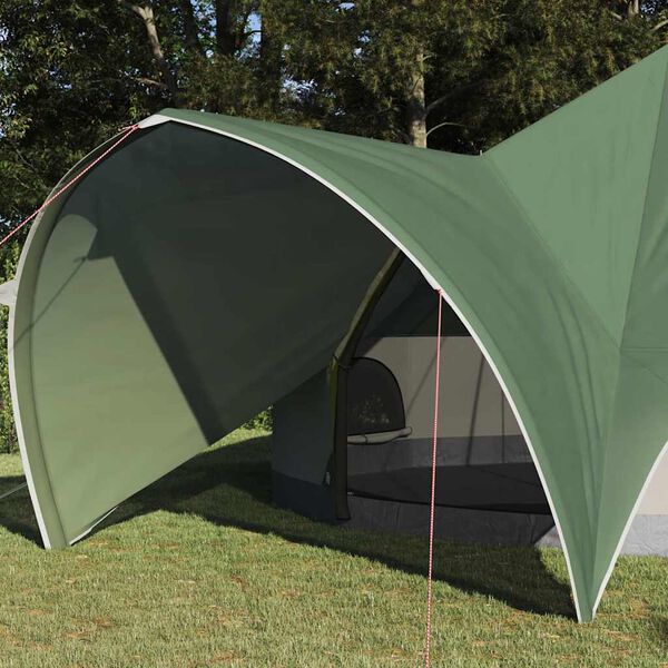 vidaXL Teepee &scaron;otor s streho Zelena in Siva 600 x 600 x 347 cm