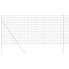 vidaXL Evropska ograja Siva 1.4 x 10 m PVC prevlečen železo
