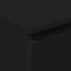 vidaXL Komoda črna 60x35x98,5 cm konstruiran les