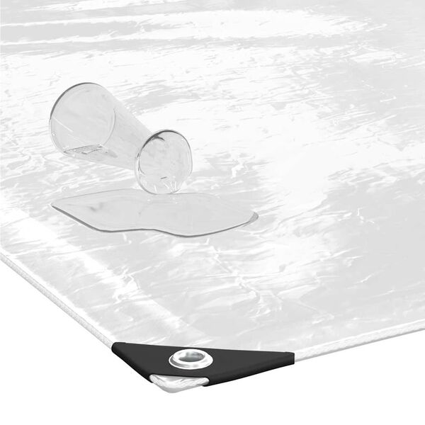 vidaXL Prozorna ponjava z u&scaron;esi 3x5 m PVC