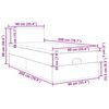 vidaXL Otomanska postelja z vzmetnico moder 90x200 cm blago