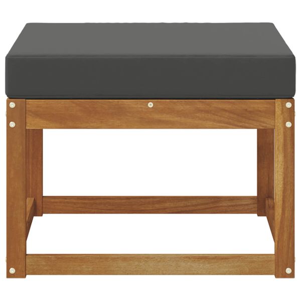 vidaXL Zunanji puf Masiven les akacije Naravna