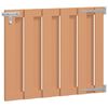 vidaXL Vrtna vrata 100 x 80 cm WPC in aluminij Rjava