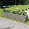 vidaXL Visoka greda gabion pocinkano jeklo 540x90x100 cm