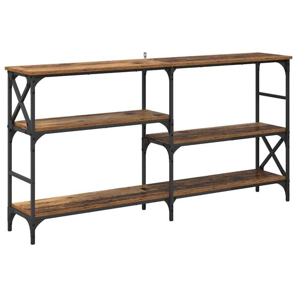 vidaXL Konzolna miza Star les 150 x 29 x 76,5 cm Konstruiran les