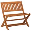vidaXL Otro&scaron;ka klop 1 -Seater 61 x 38 x 57 cm Trdna Eukaliptusova Les