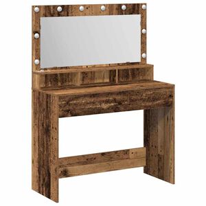 vidaXL Toaletna mizica Star les 100 x 41 x 135 cm Inženirski les