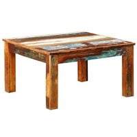vidaXL Klubska mizica kvadratna iz predelanega lesa