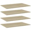 vidaXL Dodatne police za omaro 4 kosi sonoma hrast 80x50x1,5 cm