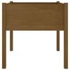 vidaXL Vrtno cvetlično korito 2 kosa medeno rjavo 70x70x70 cm borovina