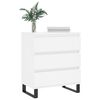 vidaXL Komoda bela 60x35x70 cm inženirski les