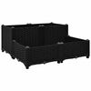 vidaXL Visoka greda 80x80x38 cm polipropilen