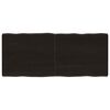 vidaXL Mizna plo&scaron;ča te. rjava 120x50x(2-6)cm obdelana trdna hrastovina