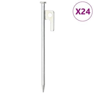 vidaXL Klini za &scaron;otor 24 kosov 20 cm 9 mm pocinkano jeklo