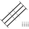 vidaXL Varnostna mreža za okna 116 x 45 cm Pocinkano jeklo