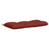 vidaXL Blazina za klop VIANEN 100% poliester Rdeča 100 x 50 x 12 cm
