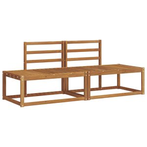 vidaXL Zunanja garnitura za sedenje 2 pcs Naravna 182,5 x 63 x 73 cm