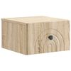 vidaXL Stenski nočni omarici s predalom Sonoma hrast 33 x 34,5 x 20 cm