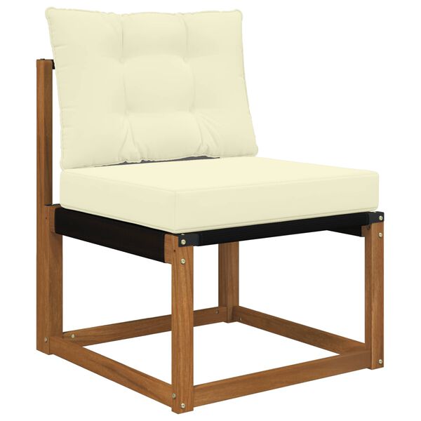 vidaXL Zunanja blazina za kavč 2 pcs krema Poliester