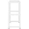 vidaXL Kopalniški regal bel 59x38x83 cm železo