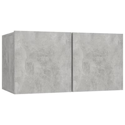 vidaXL Viseča TV omarica betonsko siva 60x30x30 cm