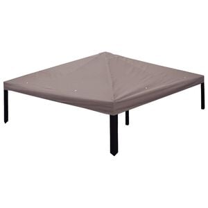 vidaXL Pokrov za gazebo 300 x 300 cm Taupe Poliester in jeklo