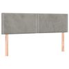 vidaXL Box spring postelja z vzmetnico svetlo siv 140x190 cm žamet