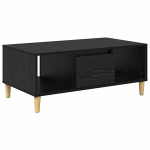 vidaXL Klubska miza Črna Orehovina 90 x 50 x 26.5 cm Inženirski les