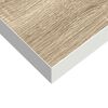 vidaXL Stenska polica barva hrasta in bela 23x23,5x3,8 cm MDF