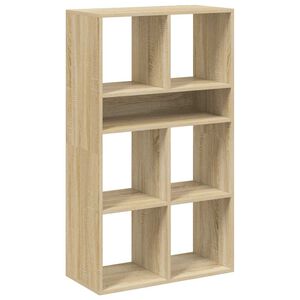 vidaXL Knjižna omara sonoma hrast 66x31x112 cm inženirski les