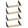 vidaXL Stenske police 4 kos Sonoma hrast 50 x 20 x 17 cm