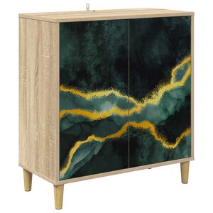 vidaXL Strani &scaron;al WIJHE Sonoma 69 x 33 x 75 cm Inženirski les