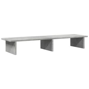 vidaXL Stojalo za zaslon betonsko sivo 100x27x15 cm iverna plo&scaron;ča
