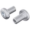 vidaXL Zaklepni vijak Enobarvno 2 kos Srebrna M6 x 12 mm Jeklo