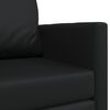 vidaXL Sofa postelja Črna 124 x 71 x 78 cm Umetno usnje