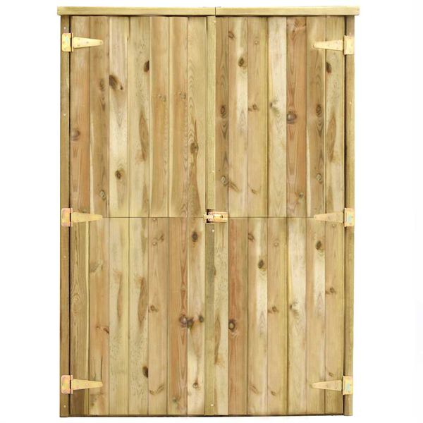 vidaXL Vrtna lopa za orodje 123x50x171 cm impregnirana borovina