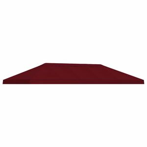 vidaXL Za&scaron;čita za gazebo s senčnikom 6 x 3 m Burgundija Poliester 190