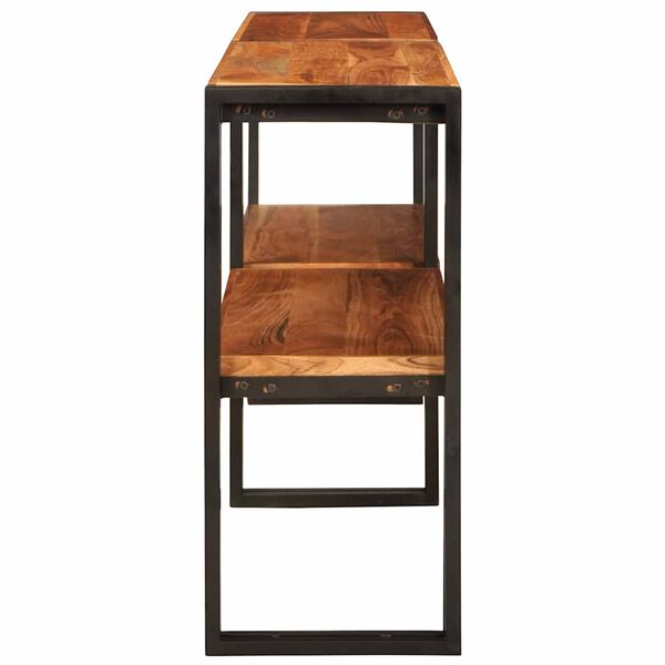 vidaXL Konzolna miza Rjava 160 x 33 x 75 cm Masiven les akacije